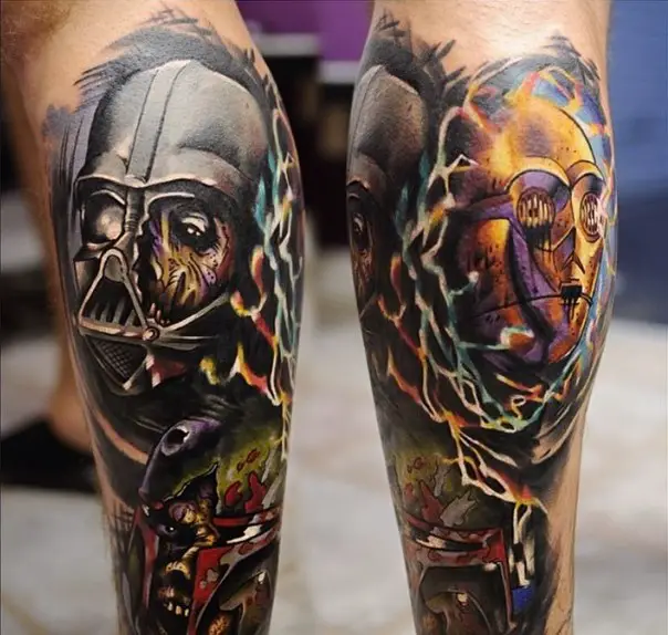 star wars c-3po tattoo-7