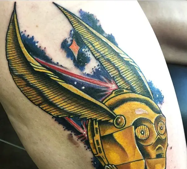 star wars c-3po tattoo-9