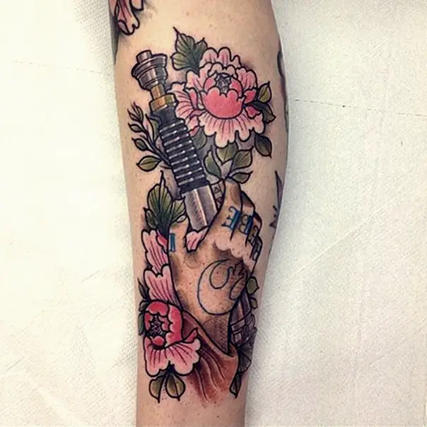 star wars lightsaber tattoo-25