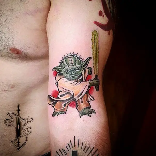 star wars yoda tattoo-7