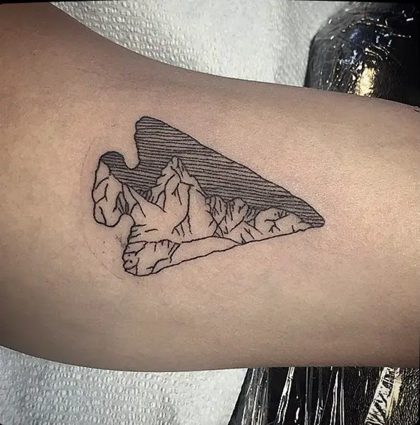 stone arrowhead tattoos