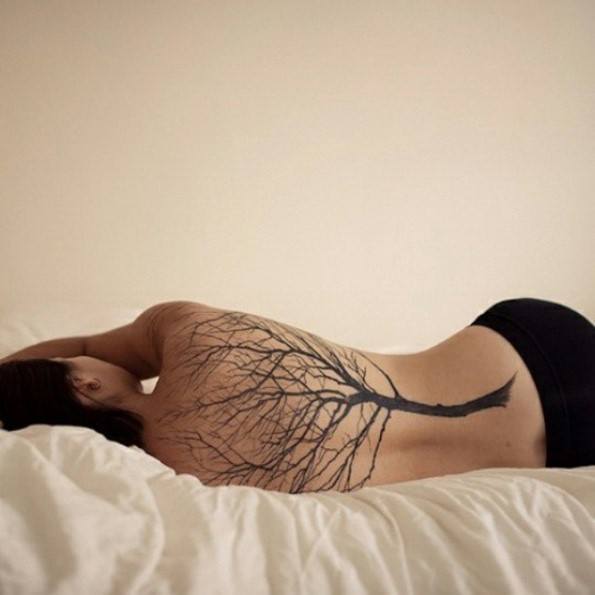 tree tattoos on back-10