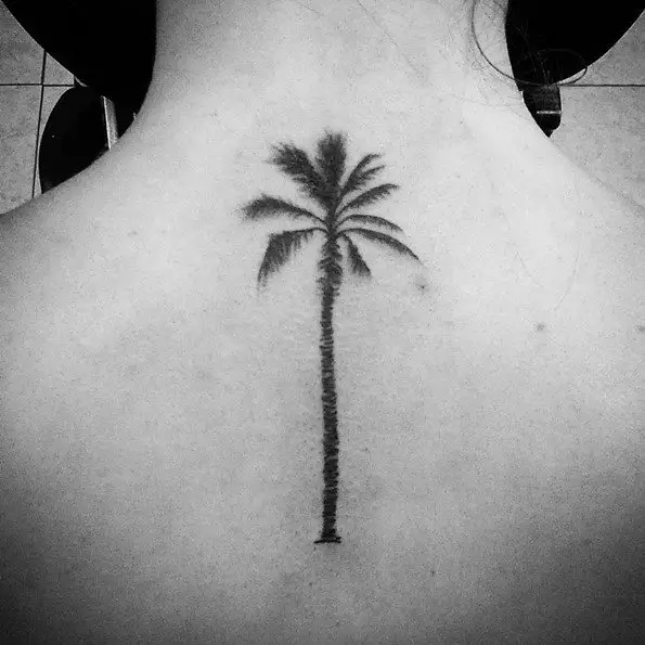 palm tree tattoo designs back