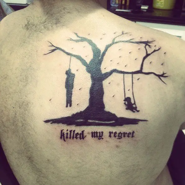 tree tattoos on back-3