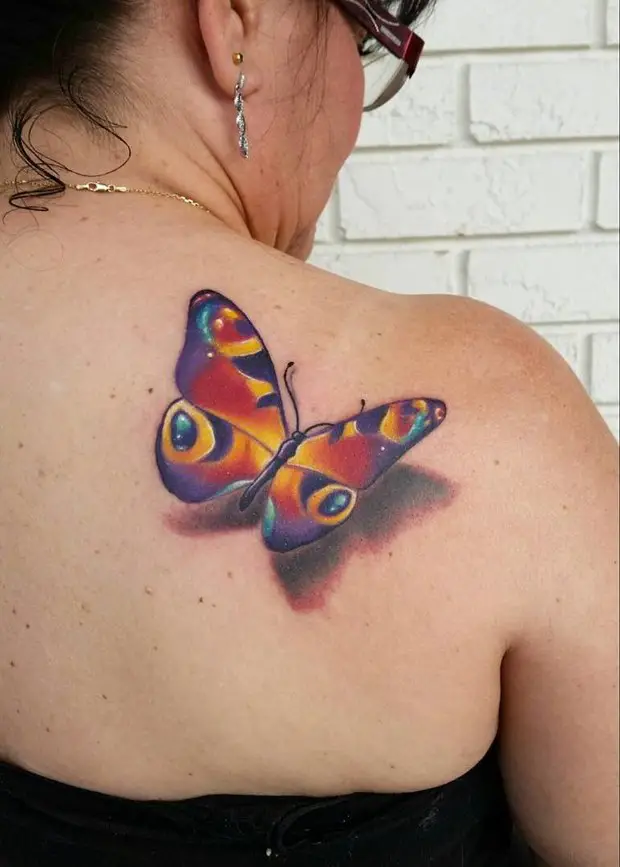 3d Butterfly Tattoo Designs On Back