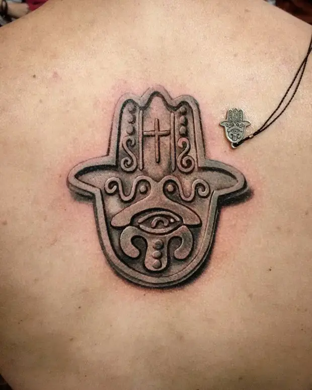 Hamsa 3d Tattoo Designs For Girls