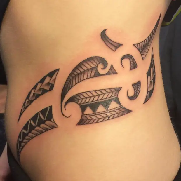 tribal side tattoos for girls