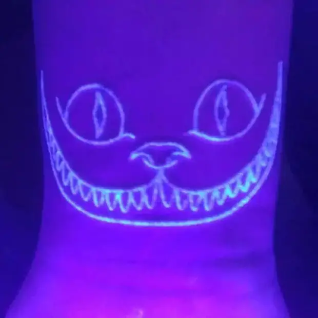 Alice in wonderland UV Ink Tattoo Designs