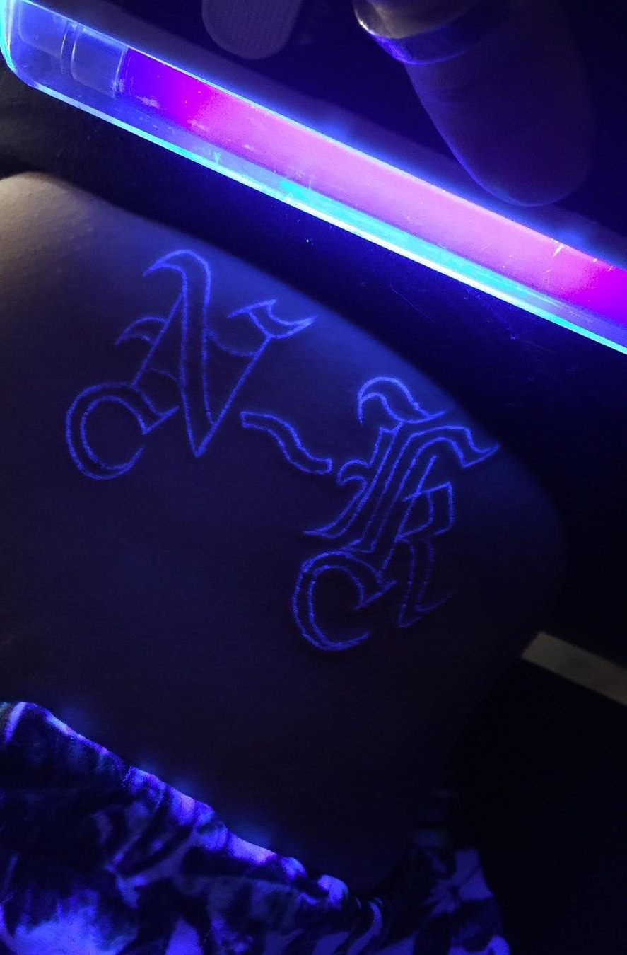 initial uv ink tattoos