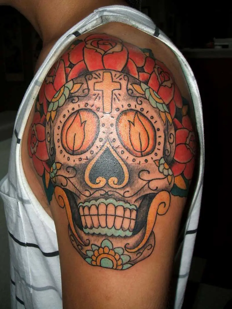 sugar-skulls-tattoos-for-men