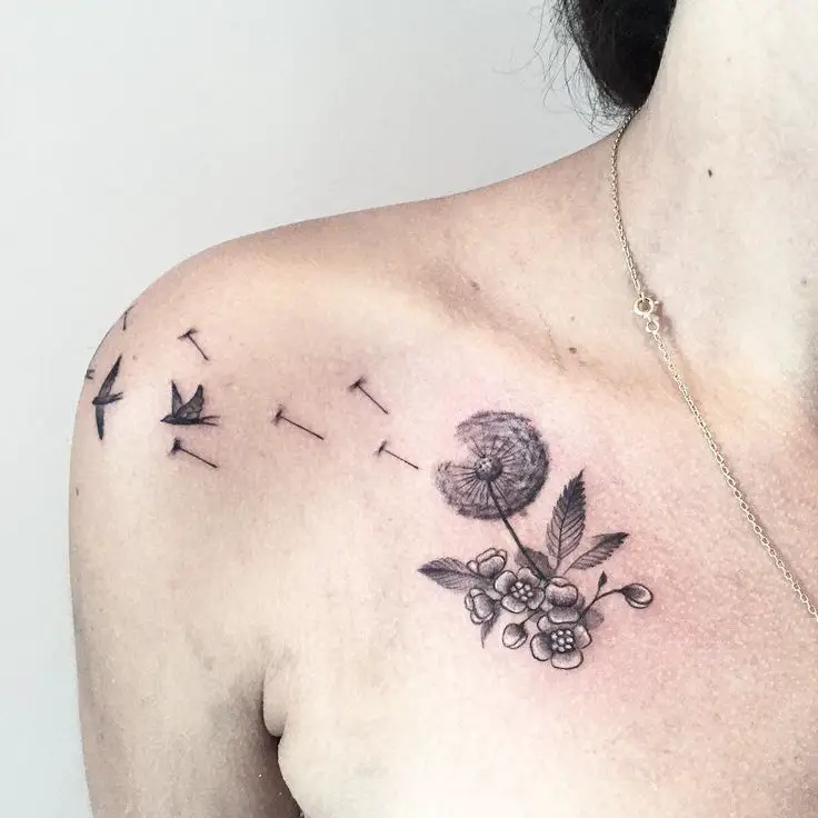 10 Dandelion Tattoo – What is behind Dandelion Tattoo Meaning