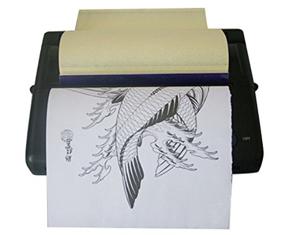 Tattoo Stencil Machine Life Basis Thermal Copier Printer Permanent Transfer Tattoos with Free 10pcs Tattoo Thermal Paper Silver Update Version 