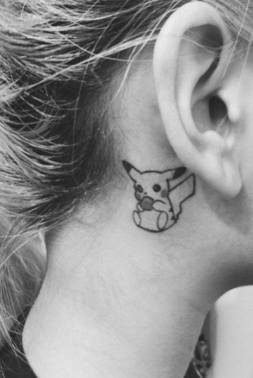 cute small pokemon tattoo for girl