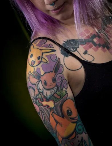gamer girl tattoo