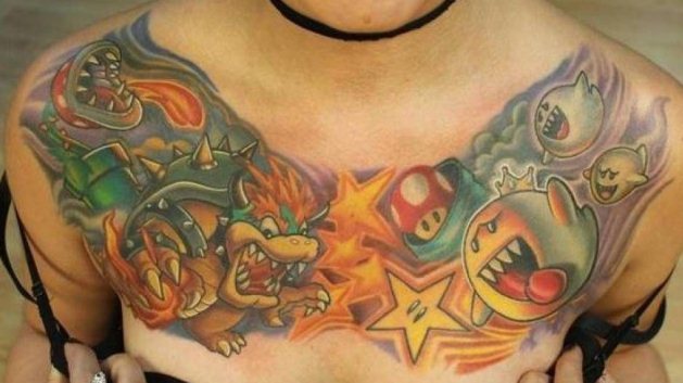 super mario bros tattoo