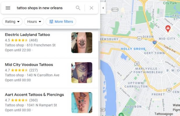 Tattoo Shop Near Me? Let's Find The Nearest Tattoo Parlor Around You