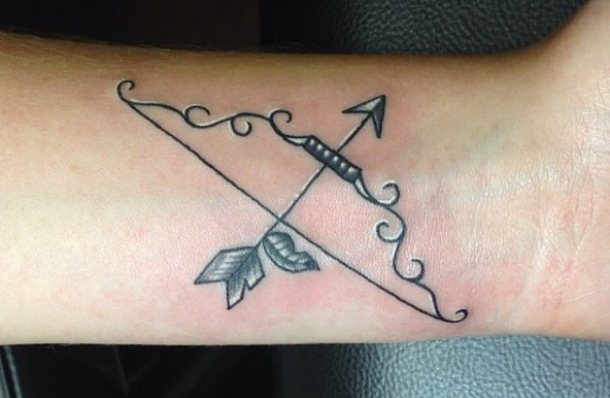 arrow tattoo on wrist