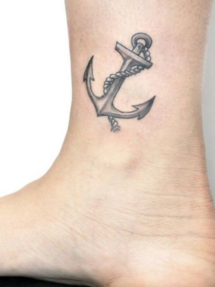 anchor tattoo This is perfect I just want to add a feminine touch somehow   Tattoos Anchor tattoos Anchor tattoo