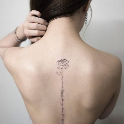 example of spine tattoo