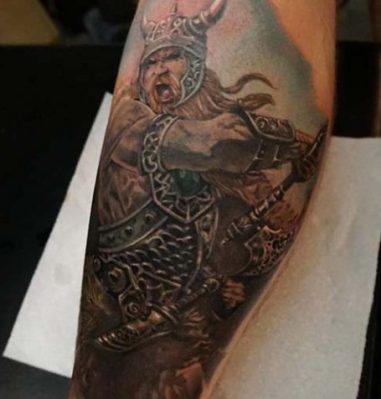 celtic warrior tattoo design