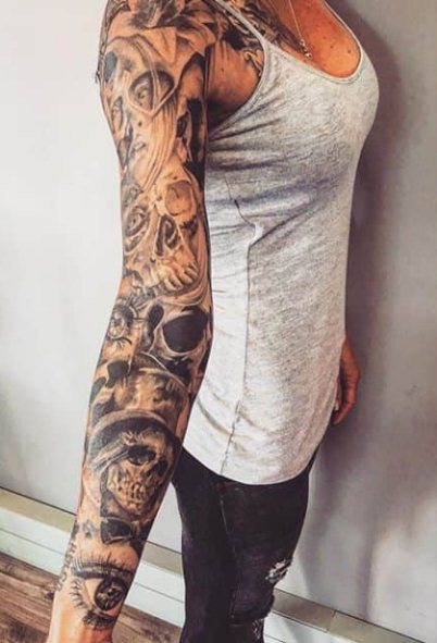 Full sleeve tattoos for women