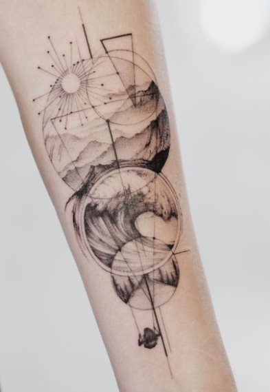 Geometric tattoos for women