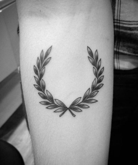 roman laurel wreath tattoo