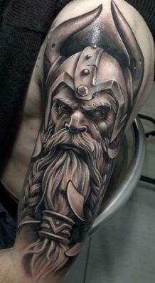 viking warrior tattoo design