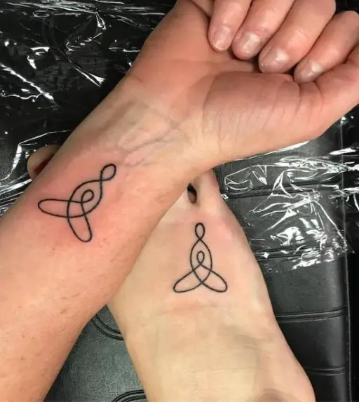 Celtic mother daughter tattoo ideas