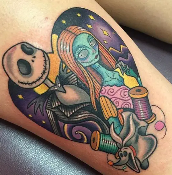 53 Cool Nightmare Before Christmas Tattoo Designs